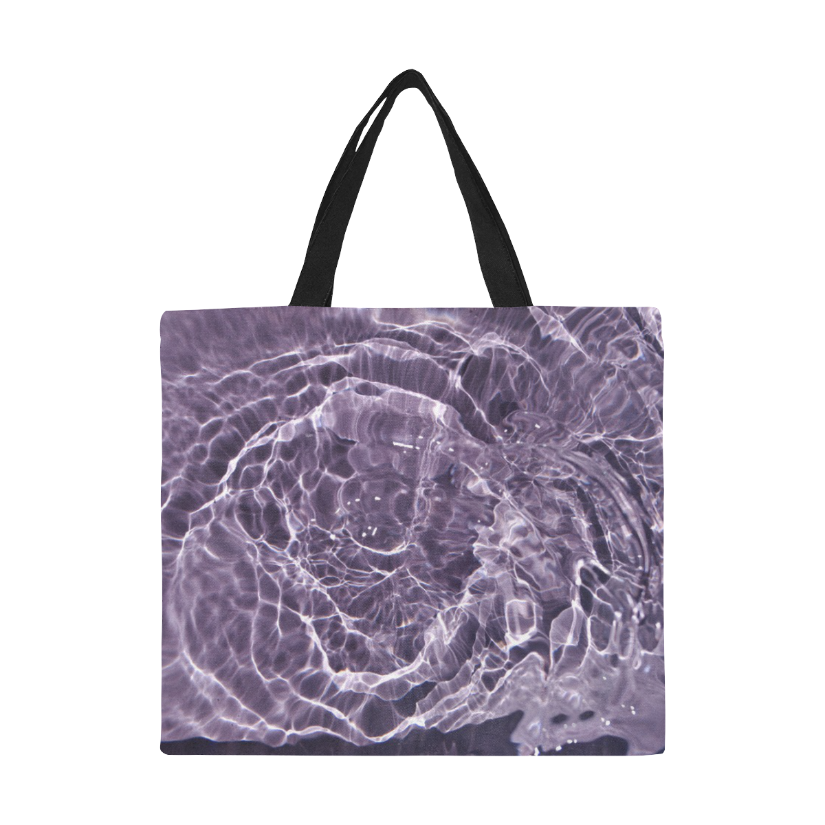 Lilac Bubbles All Over Print Canvas Tote Bag/Large (Model 1699)