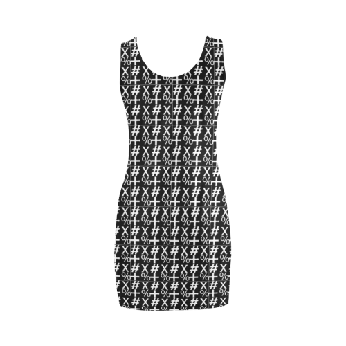 NUMBERS Collection Symbols Black/White Medea Vest Dress (Model D06)