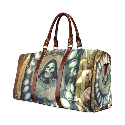 Awesome scary skull Waterproof Travel Bag/Small (Model 1639)
