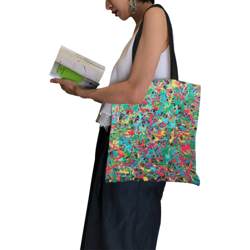 Occupied All Over Print Canvas Tote Bag/Small (Model 1697)