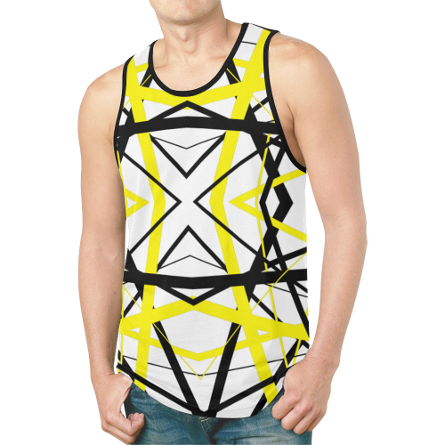 by crossing lines New All Over Print Tank Top for Men (Model T46)