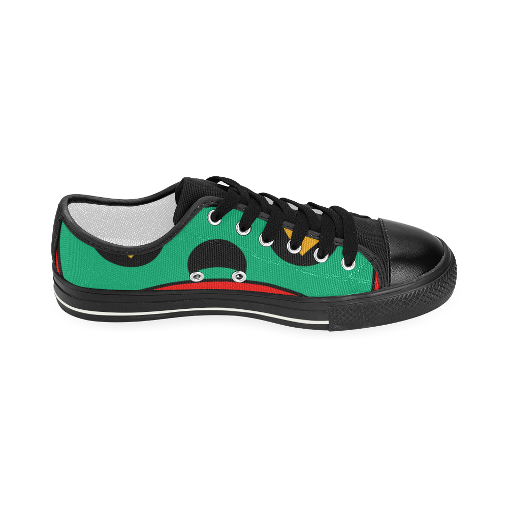 African Scary Tribal Women's Classic Canvas Shoes (Model 018)