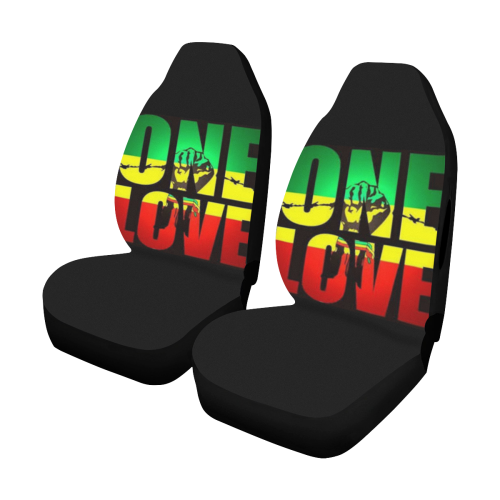 RASTA ONE LOVE CITY Car Seat Cover Airbag Compatible (Set of 2)