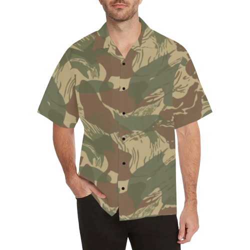 Rhodesian Brushstroke v1 camouflage Hawaiian Shirt (Model T58)