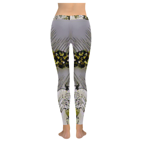 Among Trees4 Women's Low Rise Leggings (Invisible Stitch) (Model L05)