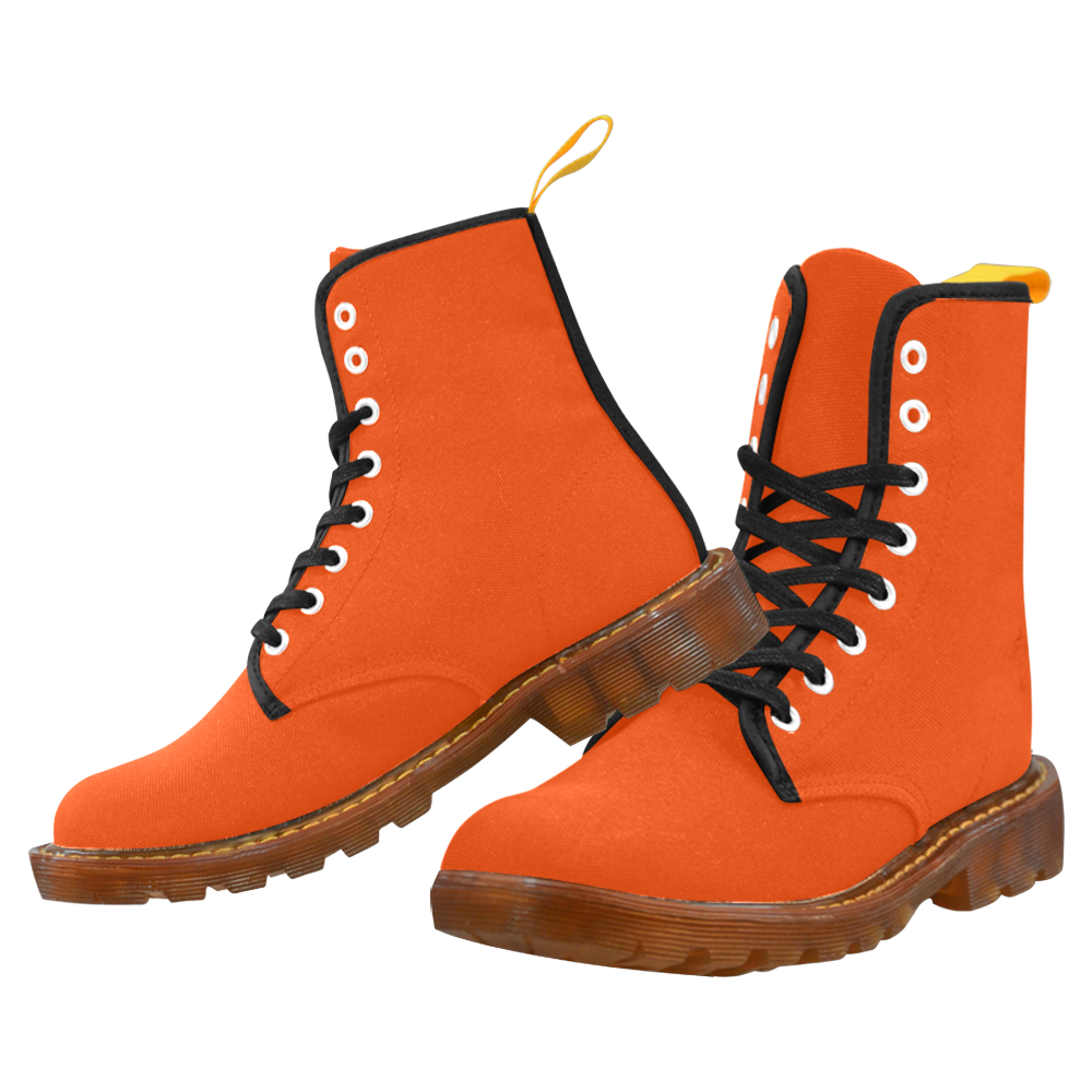 color orange red Martin Boots For Men Model 1203H