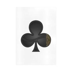 Club  Symbol Las Vegas Playing Card Shape Art Print 16‘’x23‘’