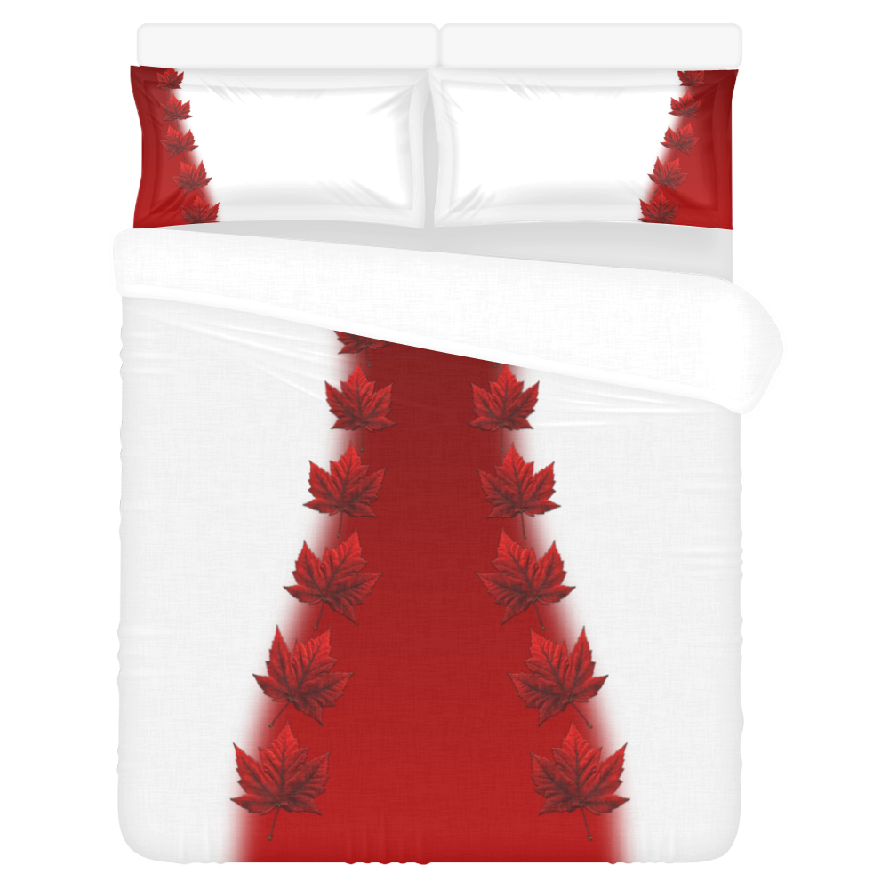 Canada Maple Leaf Bedding 3-Piece Bedding Set