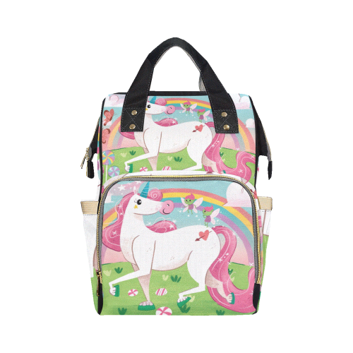 I believe in Unicorns Multi-Function Diaper Backpack/Diaper Bag (Model 1688)