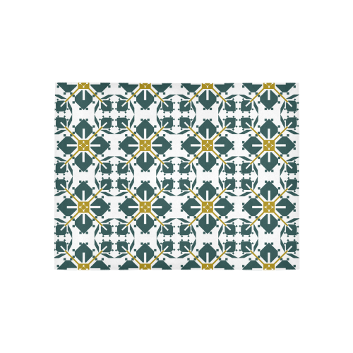 portuguese ornament   azulejos Area Rug 5'3''x4'