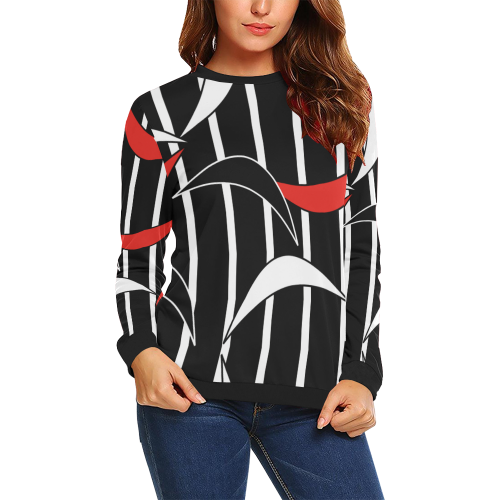 19rb All Over Print Crewneck Sweatshirt for Women (Model H18)