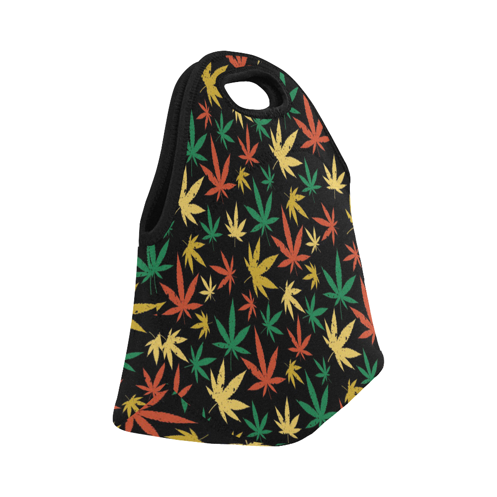 Cannabis Pattern Neoprene Lunch Bag/Small (Model 1669)