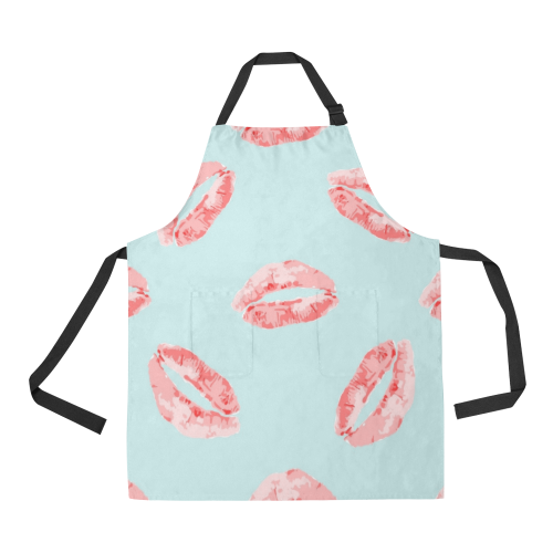 Lips All Over Print Apron
