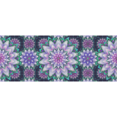 Lotus Flower Ornament - Violet and green Gift Wrapping Paper 58"x 23" (5 Rolls)