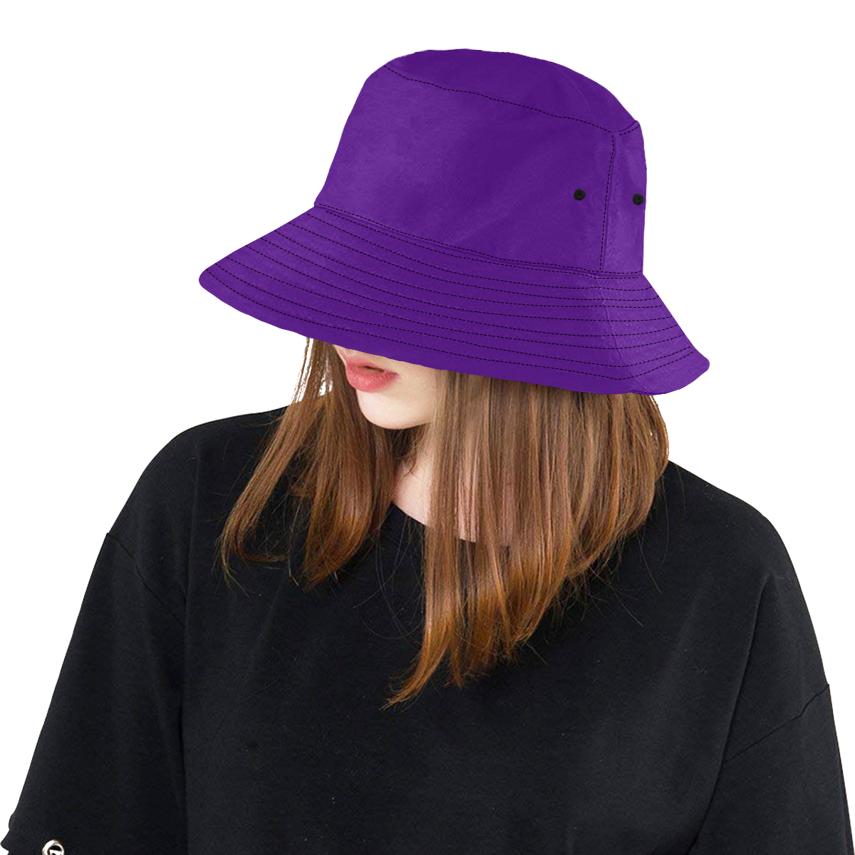 color indigo All Over Print Bucket Hat