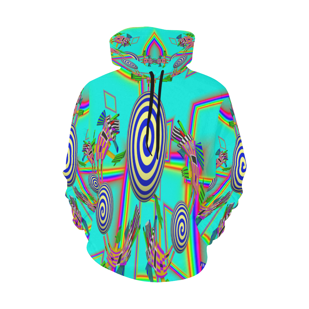 Trippy Trevor (Gravity distortion) by trevor4ever All Over Print Hoodie for Women (USA Size) (Model H13)
