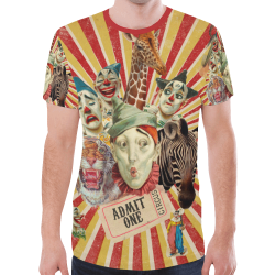 Funny Circus Clowns New All Over Print T-shirt for Men (Model T45)