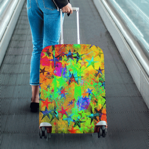stars and texture colors Luggage Cover/Medium 22"-25"
