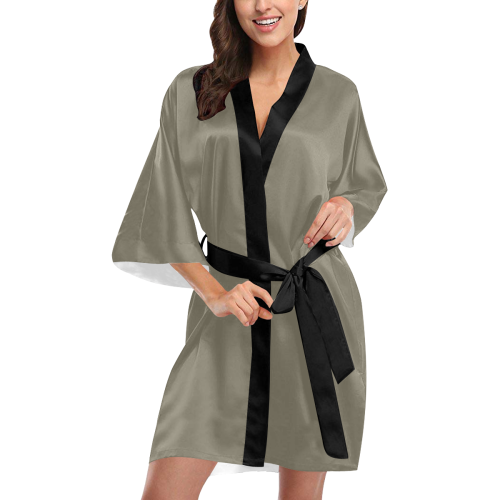 Desert Taupe Kimono Robe