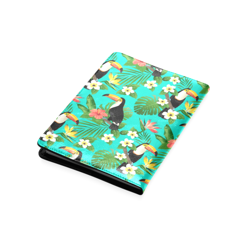 Tropical Summer Toucan Pattern Custom NoteBook A5