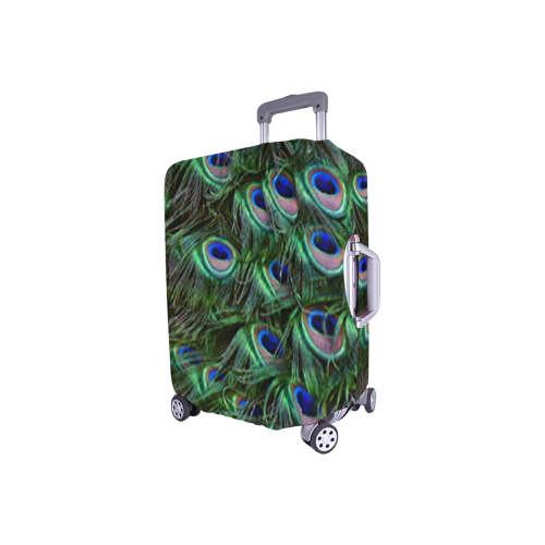 Peacock Feathers Luggage Cover/Small 18"-21"