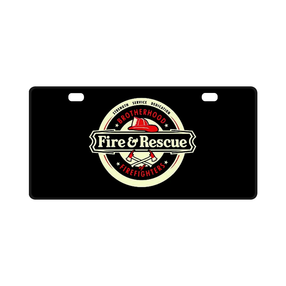 Brotherhood Firefighters Fire And Rescue License Plate