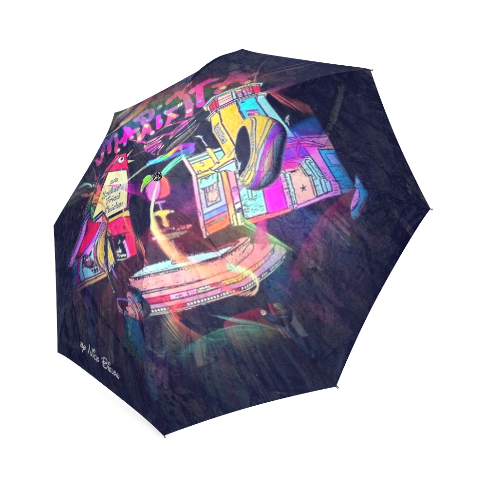 Marietta New Popart by Nico Bielow Foldable Umbrella (Model U01)