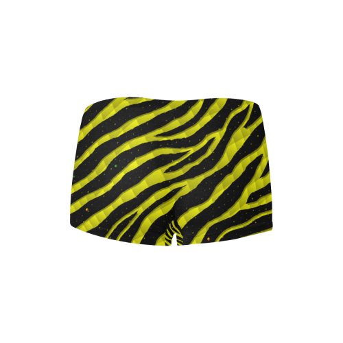 Ripped SpaceTime Stripes - Yellow Women's All Over Print Boyshort Panties (Model L31)