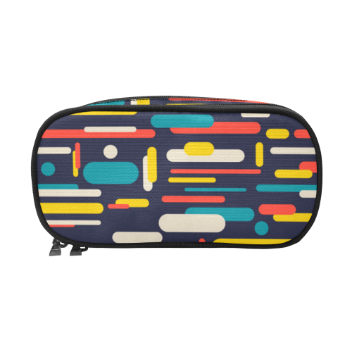 Colorful Rectangles Pencil Pouch/Large (Model 1680)