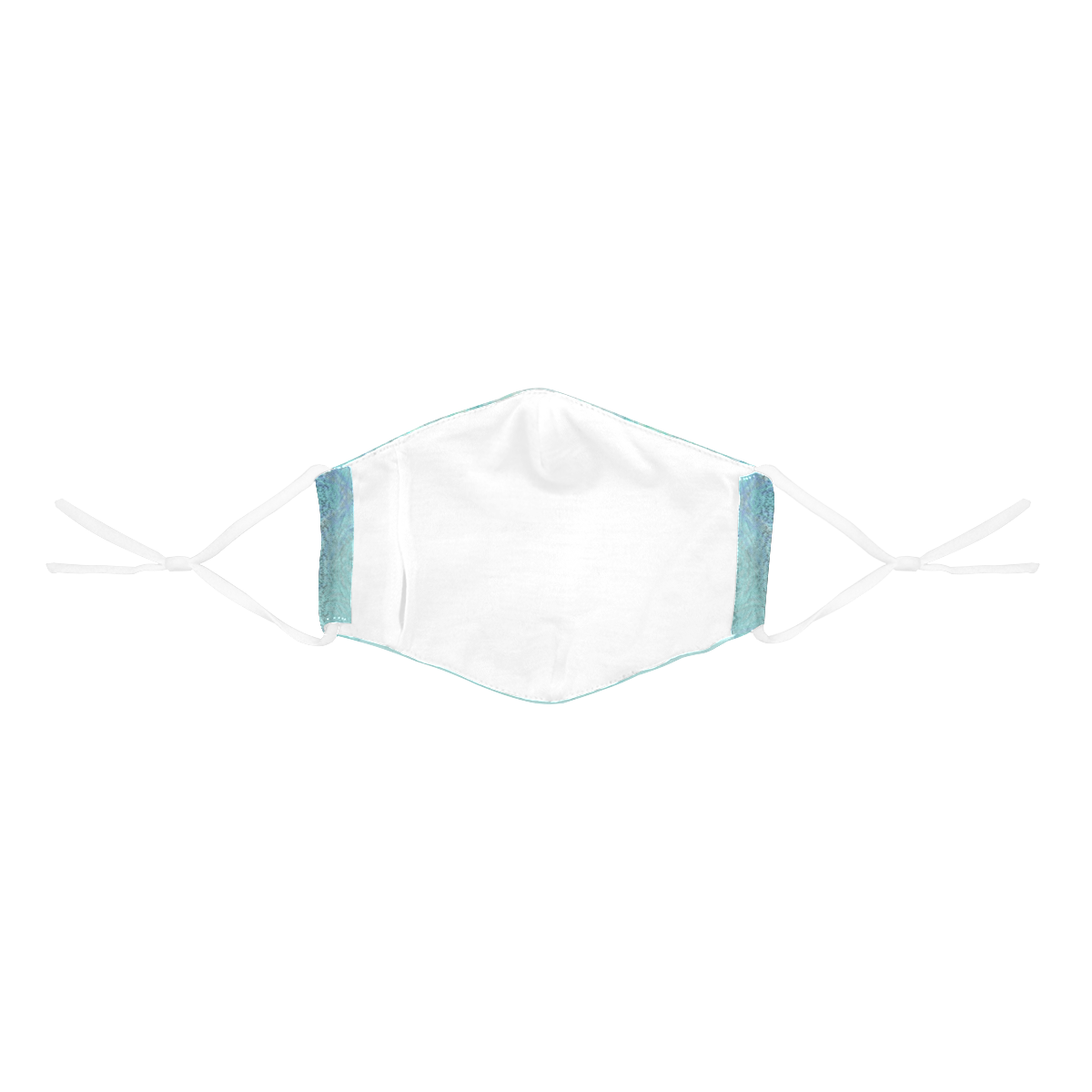 teal design 3D Mouth Mask with Drawstring (Pack of 10) (Model M04)