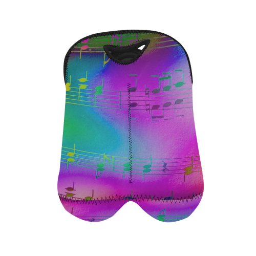 Music, colorful and cheerful B by JamColors 2-Bottle Neoprene Wine Bag