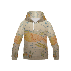 Under the Sea All Over Print Hoodie for Kid (USA Size) (Model H13)
