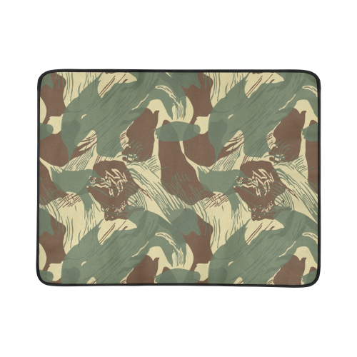 rhodeisan brushstroke camouflage Beach Mat 78"x 60"