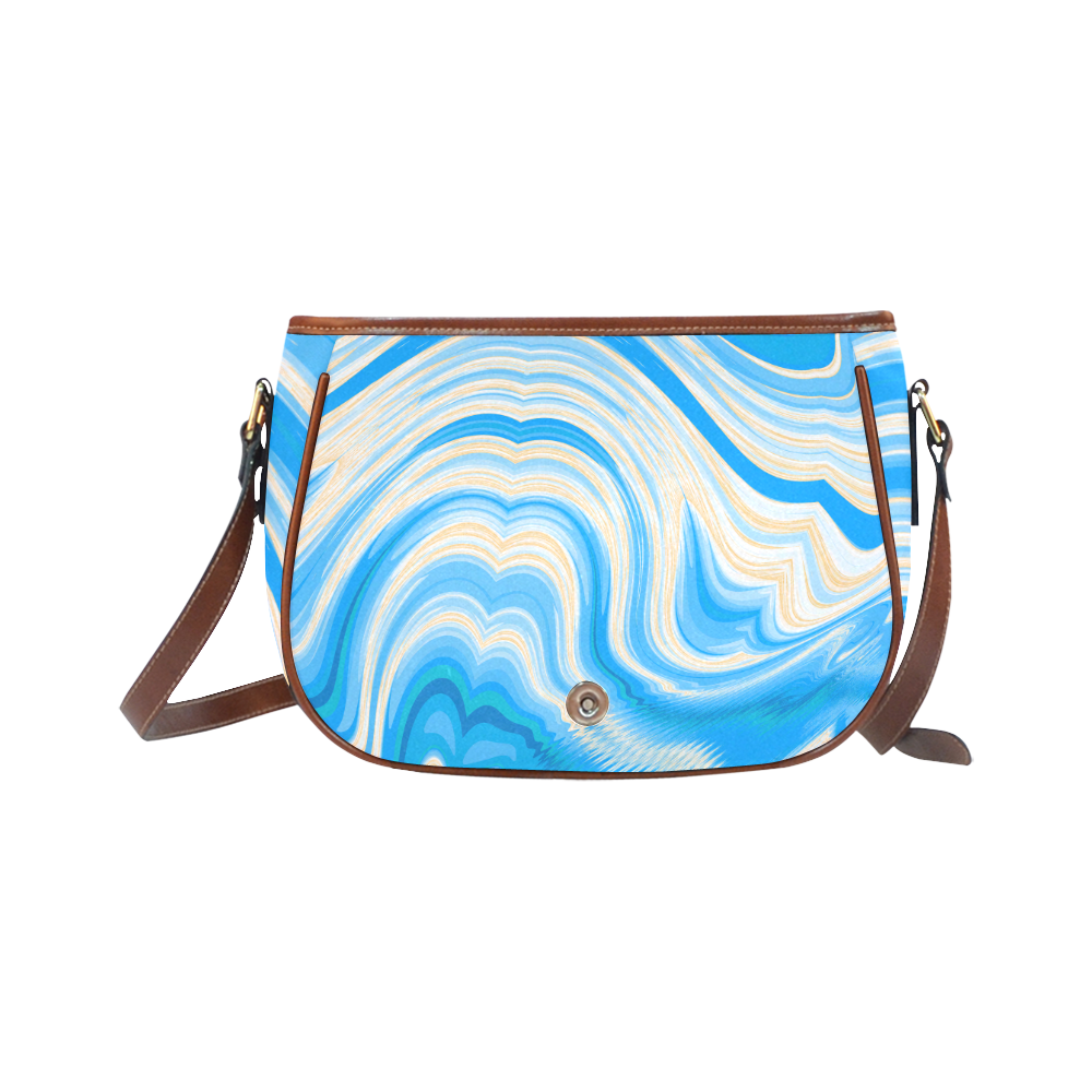 Ocean Blue Saddle Bag/Small (Model 1649) Full Customization