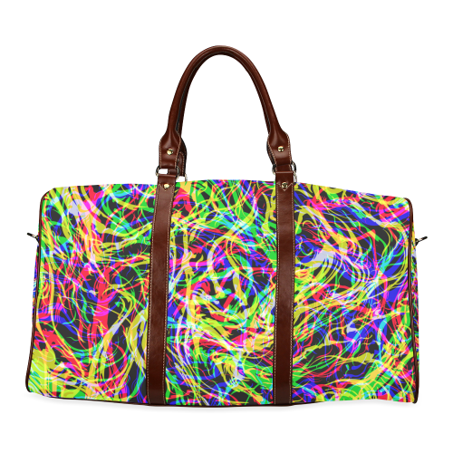 colorful abstract pattern Waterproof Travel Bag/Small (Model 1639)