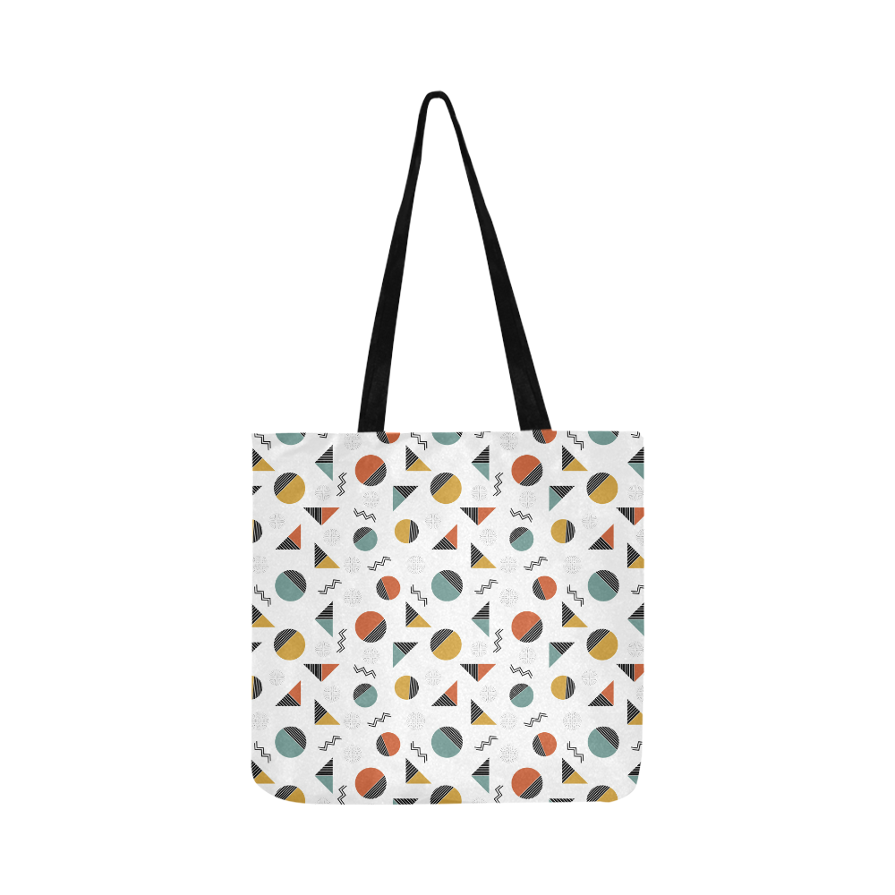 Geo Cutting Shapes Reusable Shopping Bag Model 1660 (Two sides)