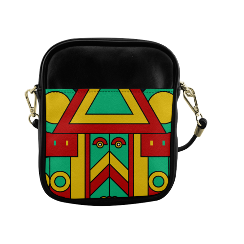 Aztec Spiritual Tribal Sling Bag (Model 1627)