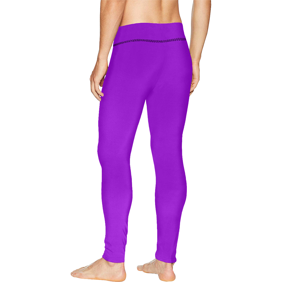 color dark violet Men's All Over Print Leggings (Model L38)