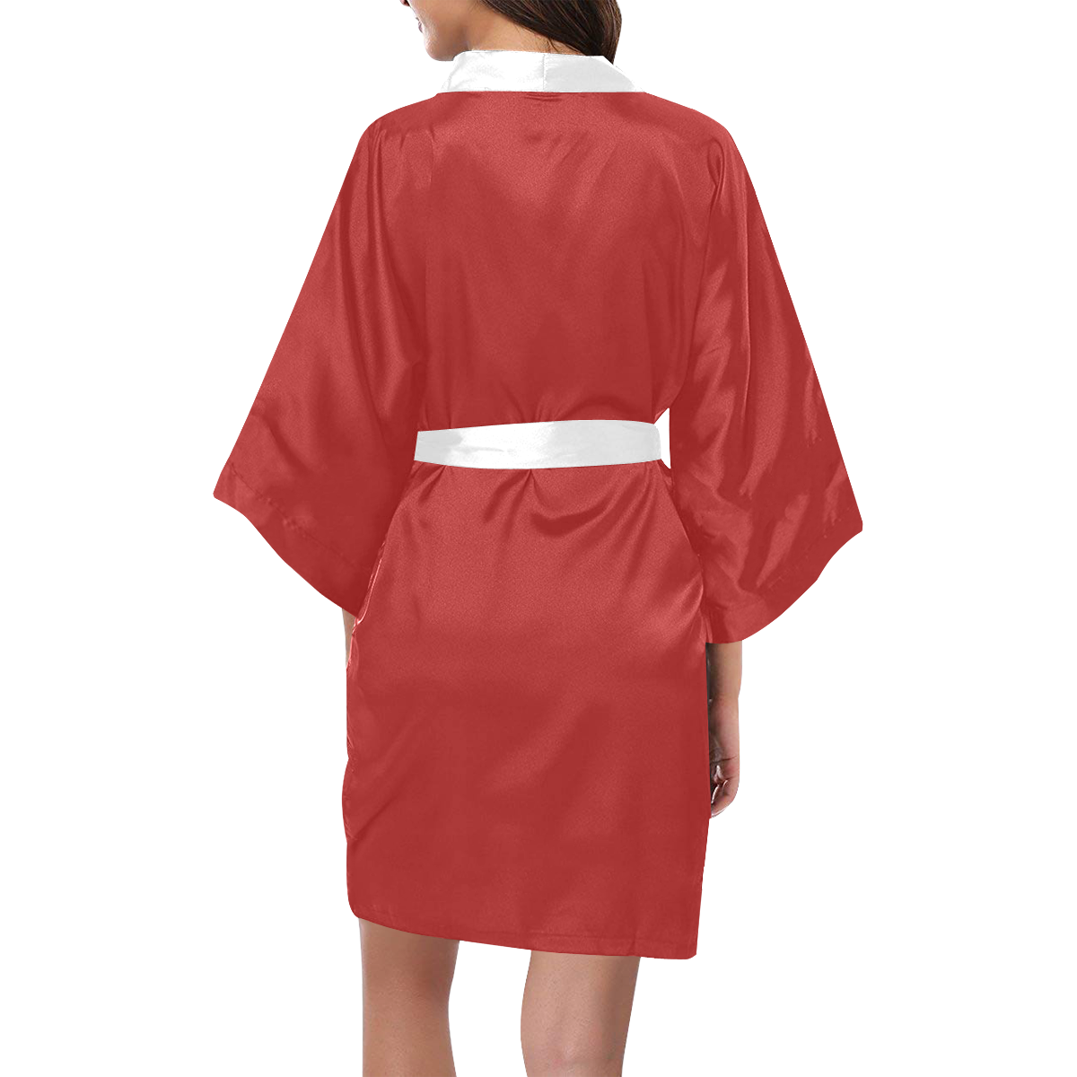 color firebrick Kimono Robe