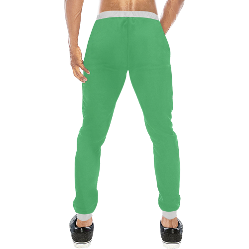 color Paris green Men's All Over Print Sweatpants (Model L11)
