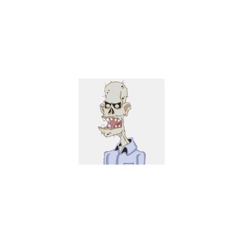 Gentleman Zombie Personalized Temporary Tattoo (15 Pieces)