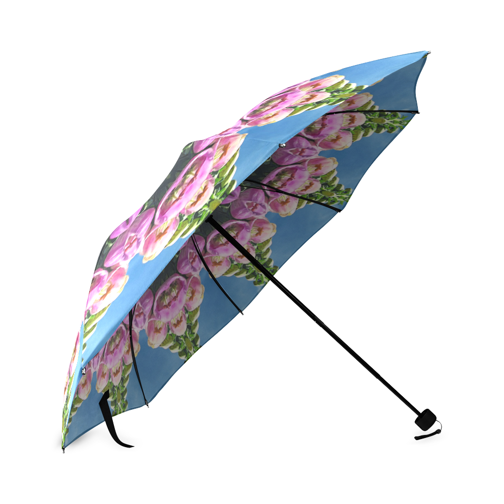 Digitalis caleidoscope photo print umbrella Foldable Umbrella (Model U01)