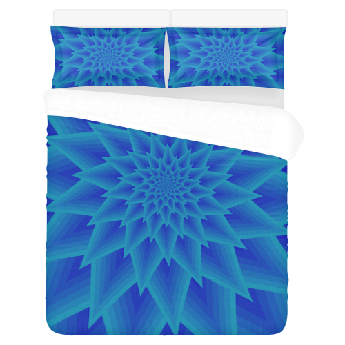 Royal blue ancient star 3-Piece Bedding Set