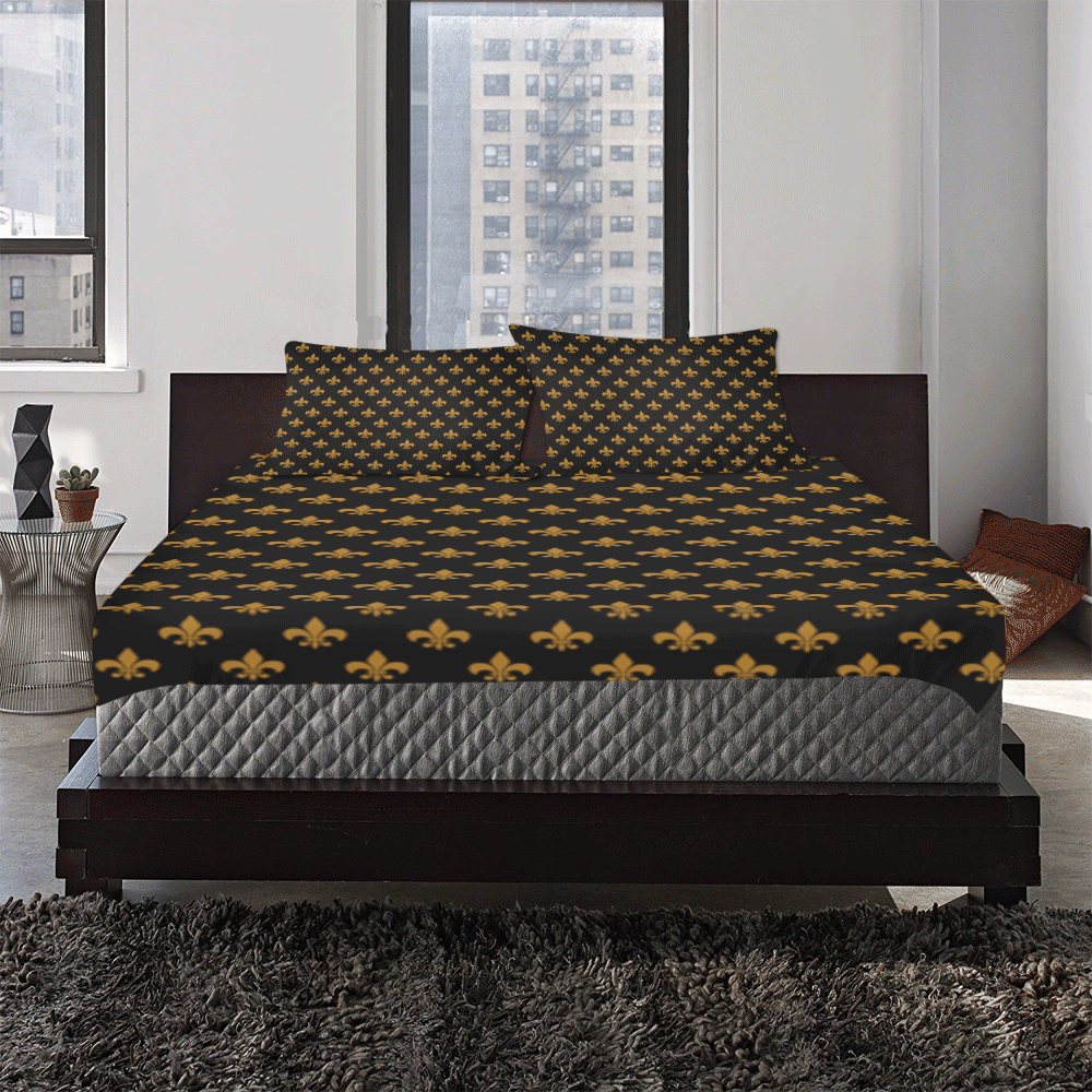 Saints Pattern 3-Piece Bedding Set