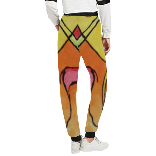 ABSTRACT Unisex All Over Print Sweatpants (Model L11)