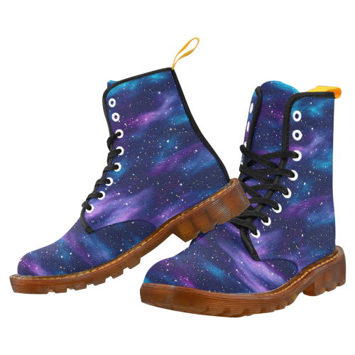 purple blue galaxy Martin Boots For Women Model 1203H