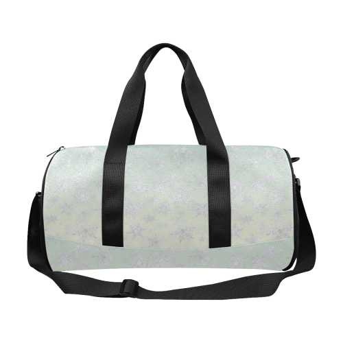 Frosty Day Snowflakes on Misty Sky Duffle Bag (Model 1679)