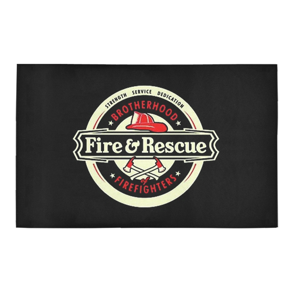 Brotherhood Firefighters Fire And Rescue Bath Rug 20''x 32''