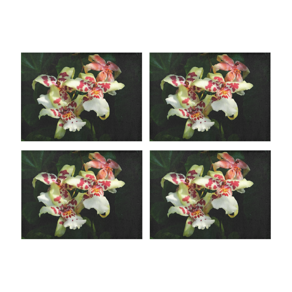 spotted orchids Placemat 14’’ x 19’’ (Set of 4)