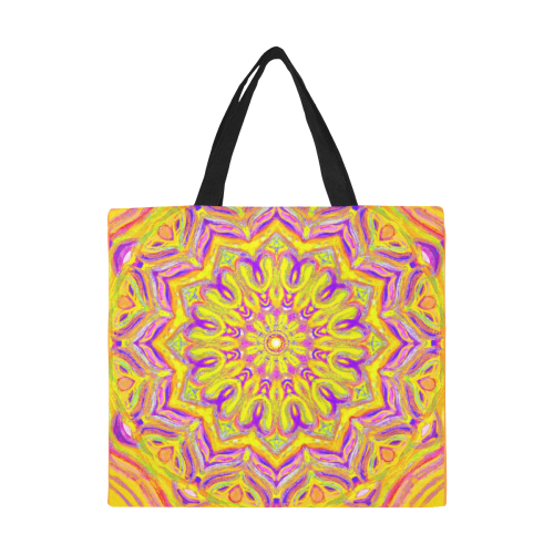 indian 8 All Over Print Canvas Tote Bag/Large (Model 1699)